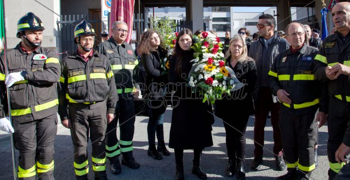 Reggio, la festa dei vigili del fuoco nel ricordo di Nino Candido