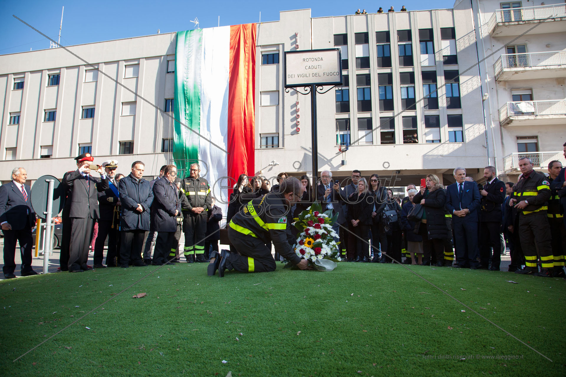 Reggio, la festa dei vigili del fuoco nel ricordo di Nino Candido