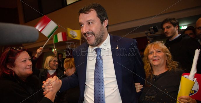 Salvini in visita a Reggio Calabria: «Un sindaco leghista per la città»