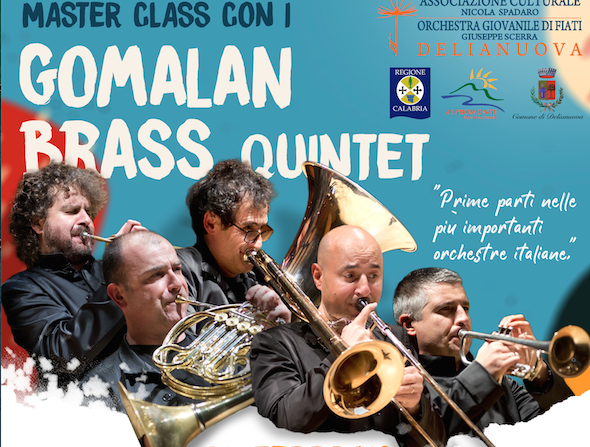 L’Orchestra giovanile di fiati di Delianuova collabora con Gomalan Brass Quintet