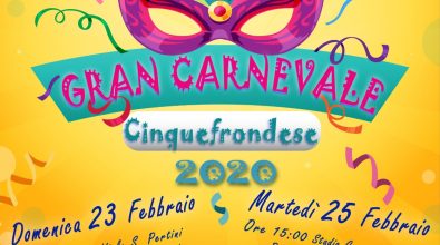 Cinquefrondi: il 23 e 25 febbraio torna il “Gran Carnevale”