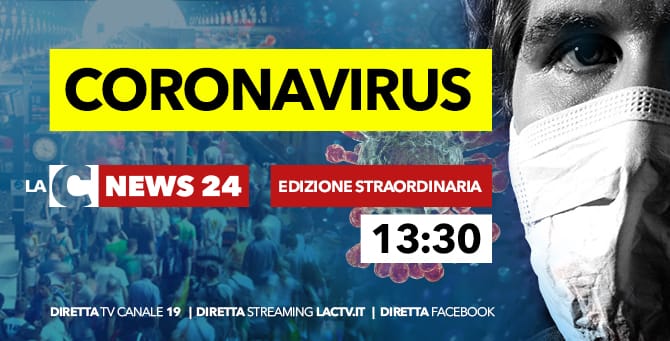Il punto sul coronavirus in Calabria nell’edizione straordinaria del Tg su LaC Tv
