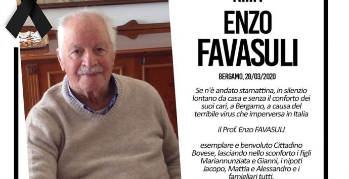 Coronavirus, Bova Marina piange il professor Enzo Favasuli
