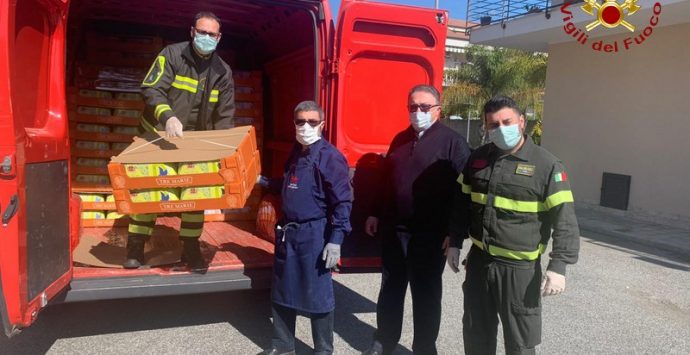 Coronavirus a Reggio Calabria, i vigili del fuoco ambasciatori di buona volontà dell’Unicef Italia