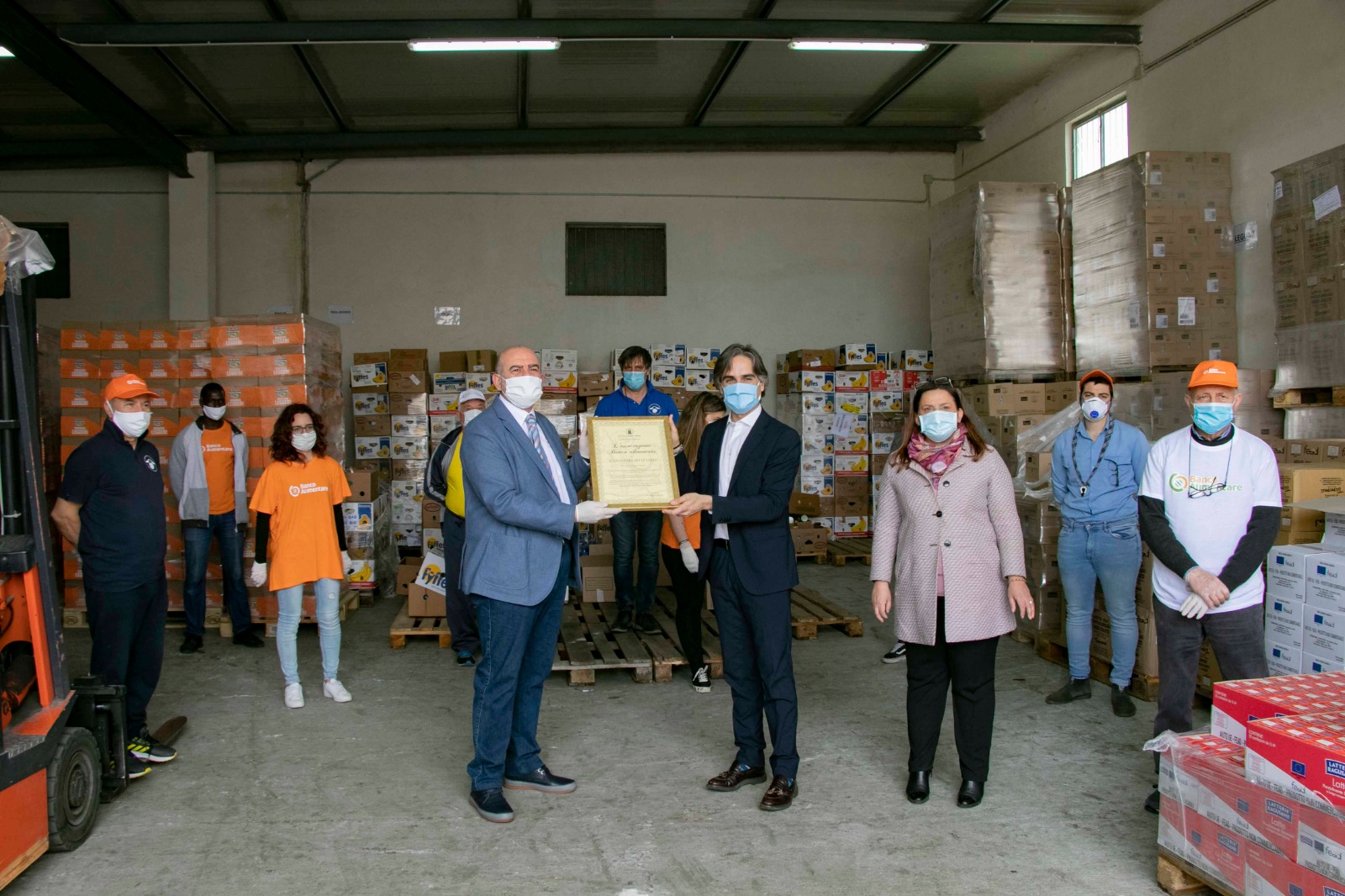 Coronavirus a Reggio Calabria, la donazione del Convitto Campanella al Banco alimentare