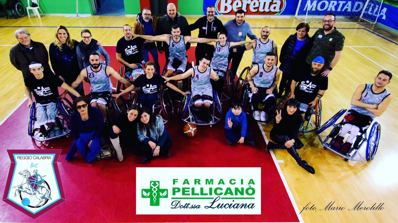 Basket in carrozzina, Farmacia Pellicanò è l’unica squadra candidabile alla massima serie