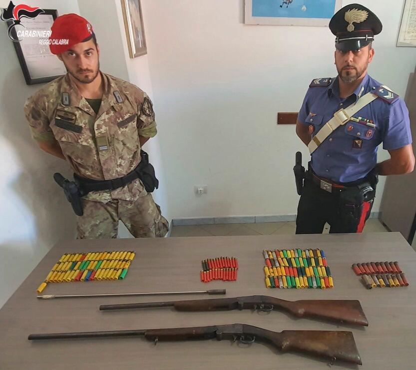 Ciminà, i carabinieri effettuano l’ennesimo rinvenimento di armi e munizioni