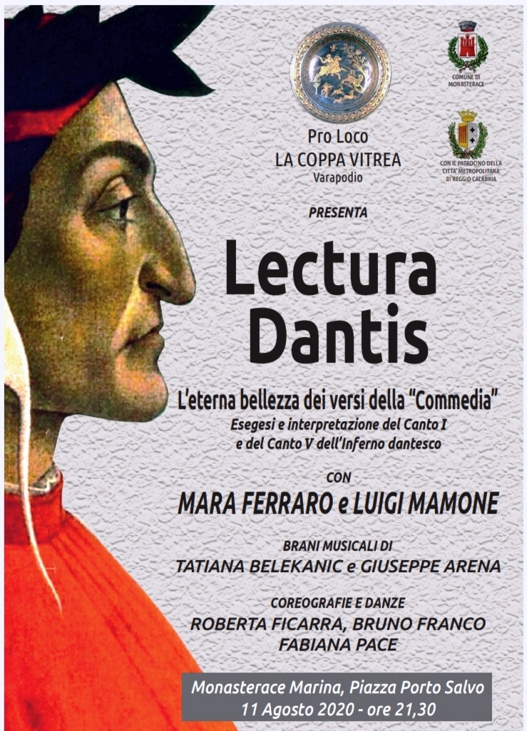 Monasterace, si celebra il Sommo poeta con l’evento culturale “Lectura Dantis”