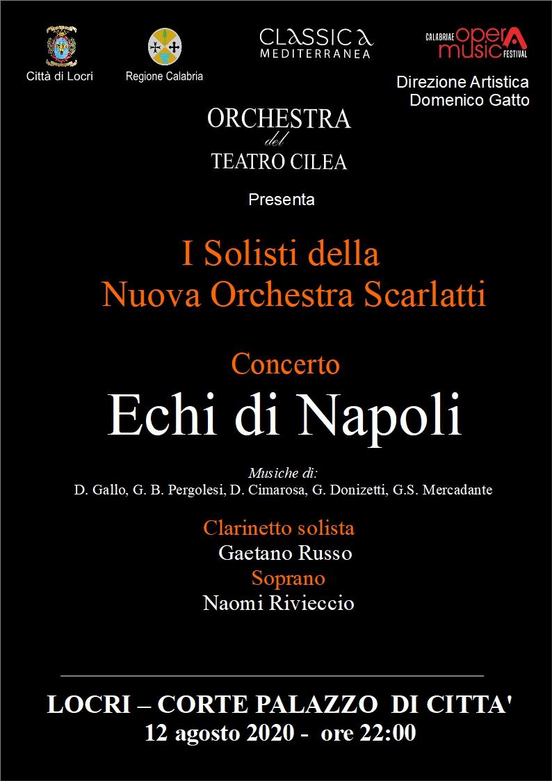 Locri, il festival Classica Mediterranea ospita il concerto “Echi di Napoli”
