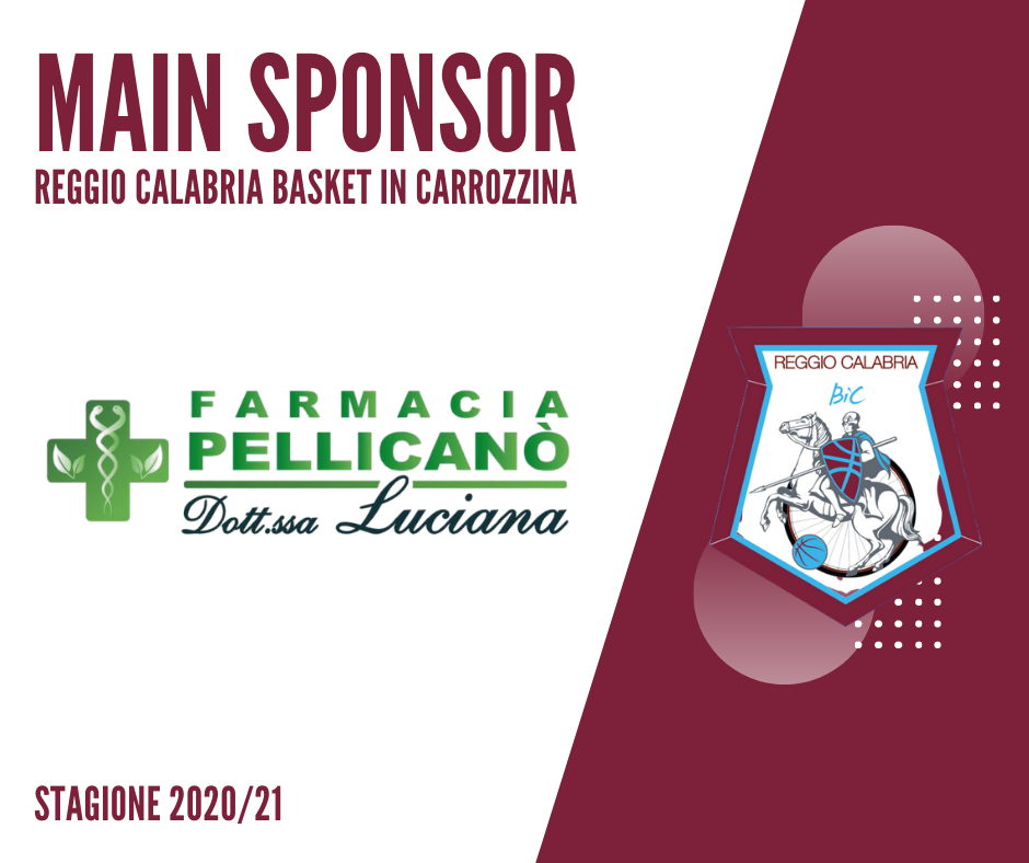 Farmacia Pellicanò main sponsor della Reggio Calabria basket in carrozzina