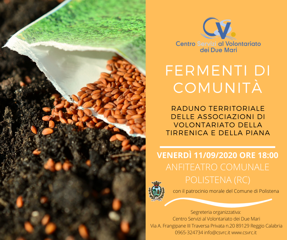 Polistena, “Fermenti di comunità”: domani il raduno delle associazioni di volontariato