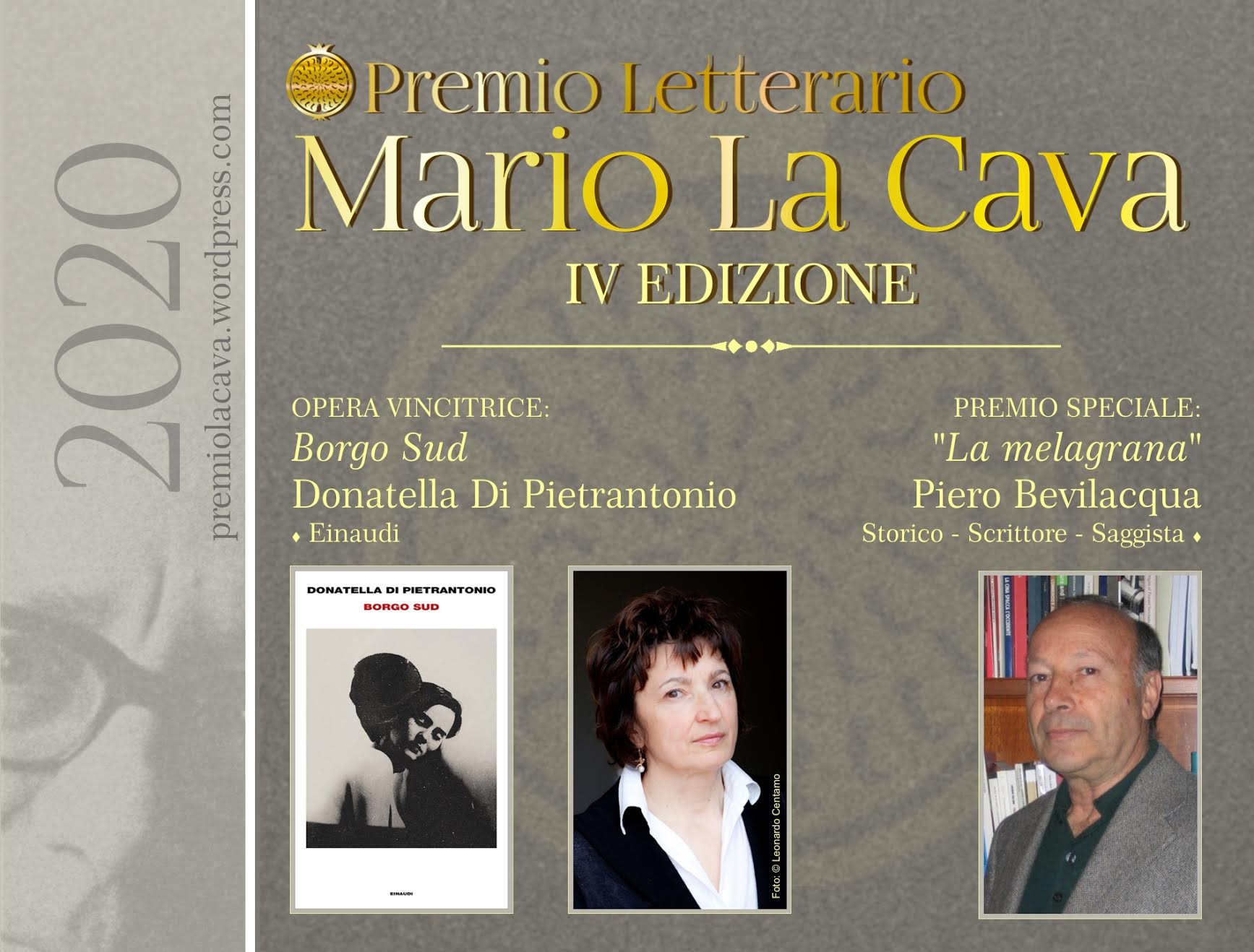 Bovalino, a Di Pierantonio il premio “La Cava” 2020