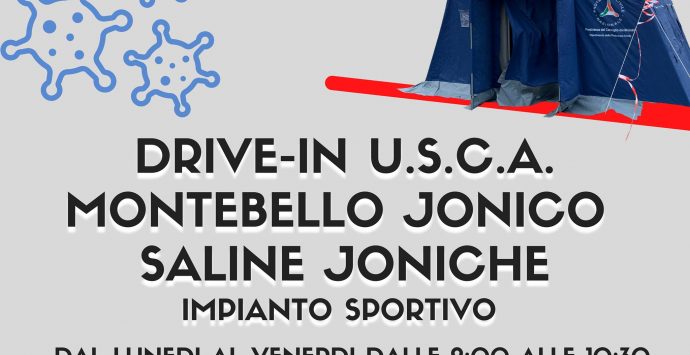 Coronavirus, nuovo drive-in a Montebello Jonico
