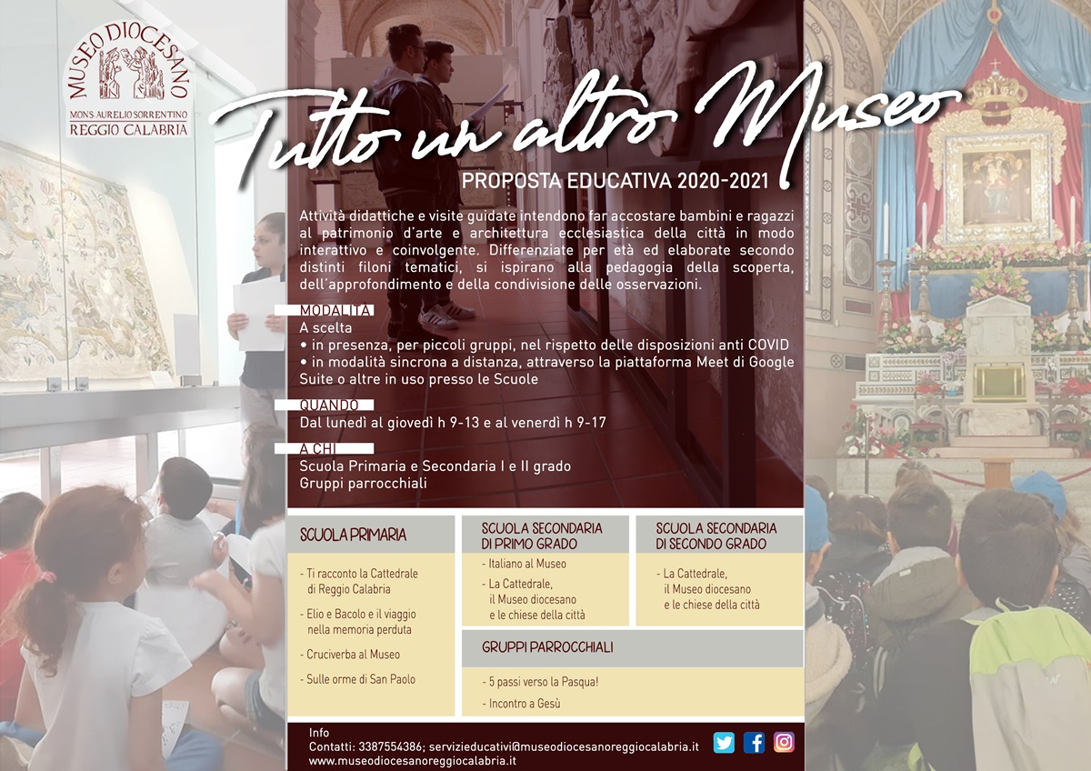 Museo diocesano di Reggio: didattica online per scuole, parrocchie e associazioni