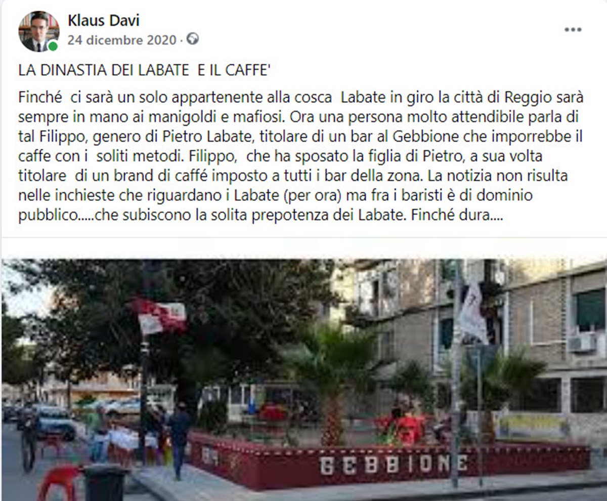 ‘Ndrangheta, Filippo Laganà querela Klaus Davi