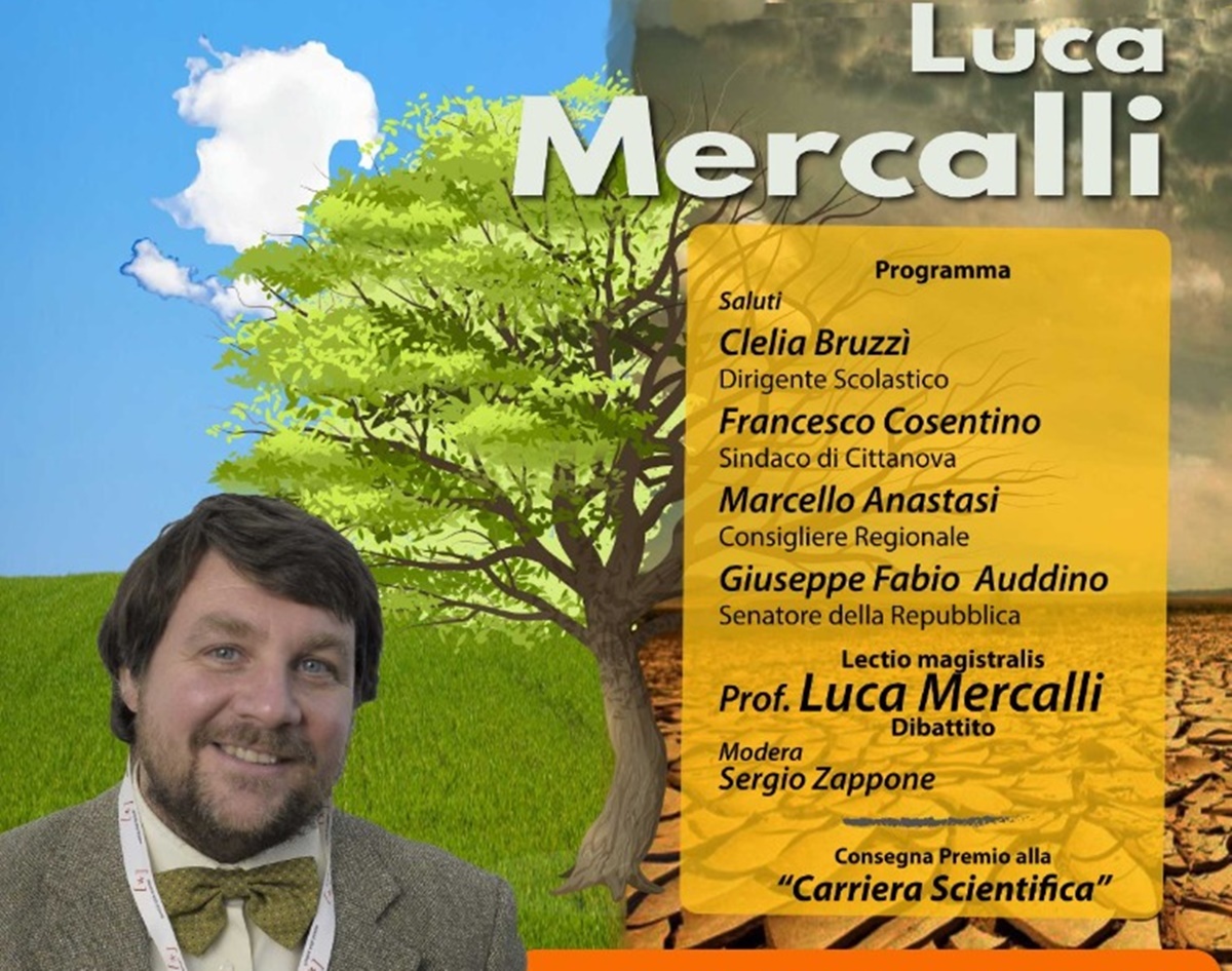 Cittanova, al Liceo scientifico “Guerrisi” Luca Mercalli docente per un giorno