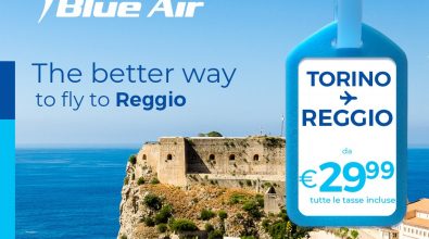 Blue Air annuncia nuova rotta Reggio Calabria-Torino. Il collegamento prenderà il via il 25 giugno