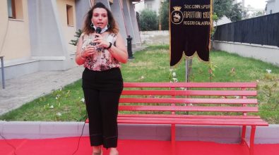 Reggio, al centro sportivo “Pellicone” una panchina rossa per Maria Antonietta Rositani