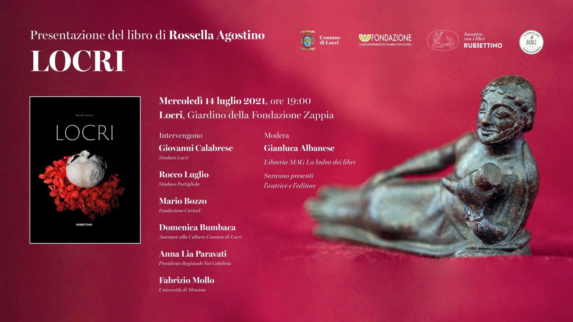 Locri, mercoledì alla Fondazione Zappia si presenta l’opera di Rossella Agostino
