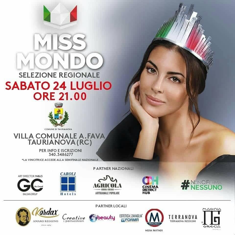 Taurianova, tutto pronto per le selezioni regionali di miss Mondo per Calabria e Sicilia