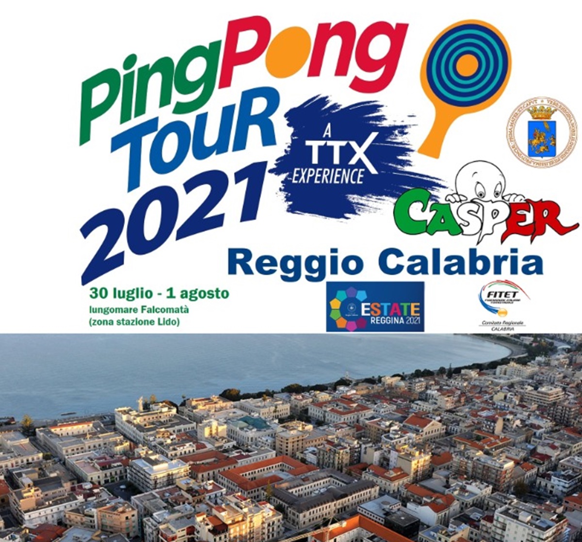 Sul lungomare di Reggio Calabria il “PingPong Tour 2021”