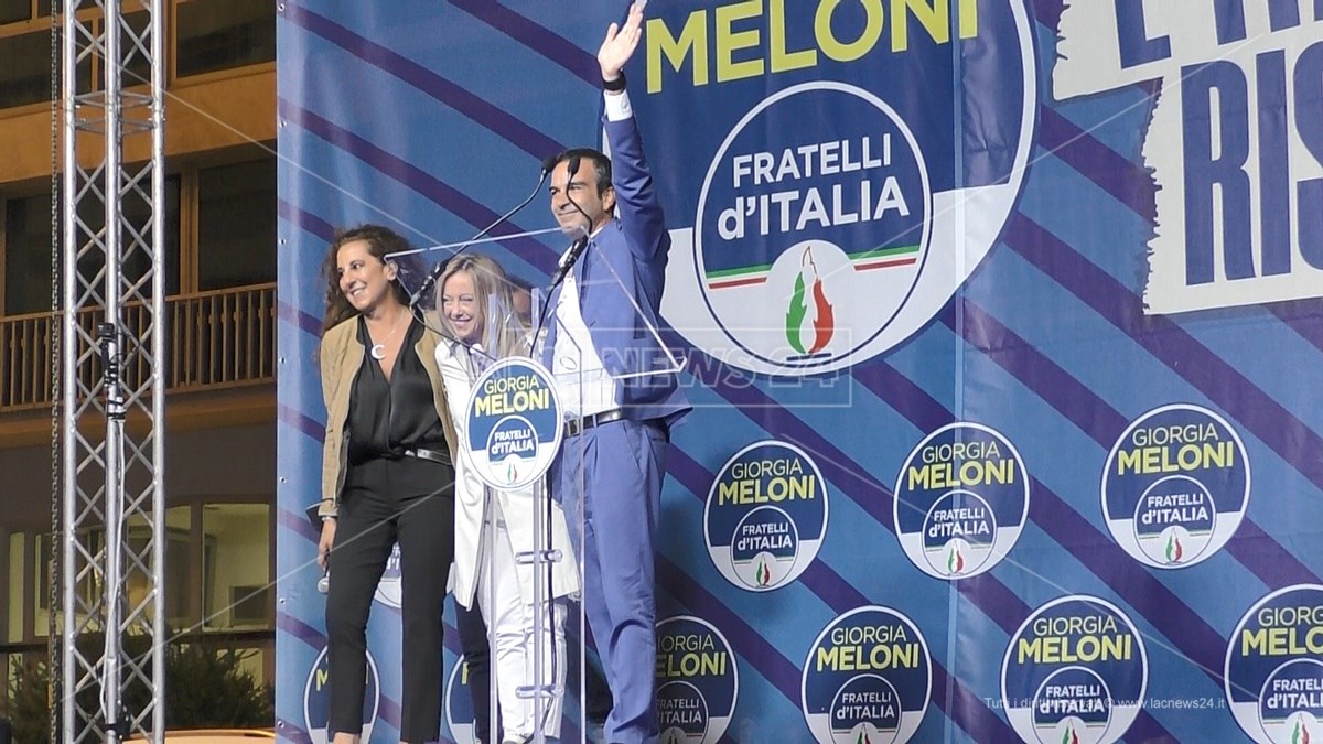 Elezioni Calabria, Meloni a Catanzaro gela Spirlì: «Vicepresidenza si decide dopo il voto»
