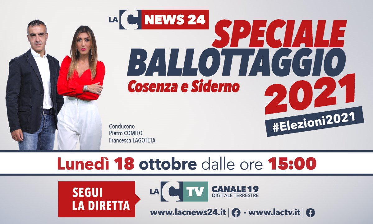Speciale ballottaggio Cosenza e Siderno, i risultati e gli aggiornamenti nella maratona di LaC Tv