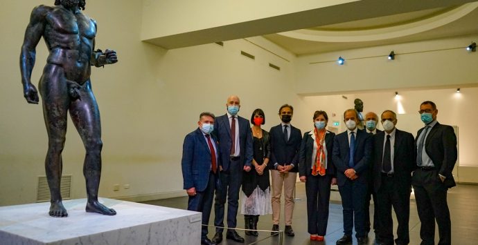 Museo di Reggio, il ministro dell’Università Messa in visita ai Bronzi di Riace