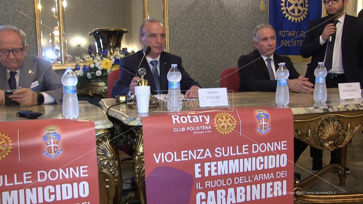 Il Rotary punta i fari sulla violenza sulle donne, femminicidio e ruolo dell’Arma dei carabinieri