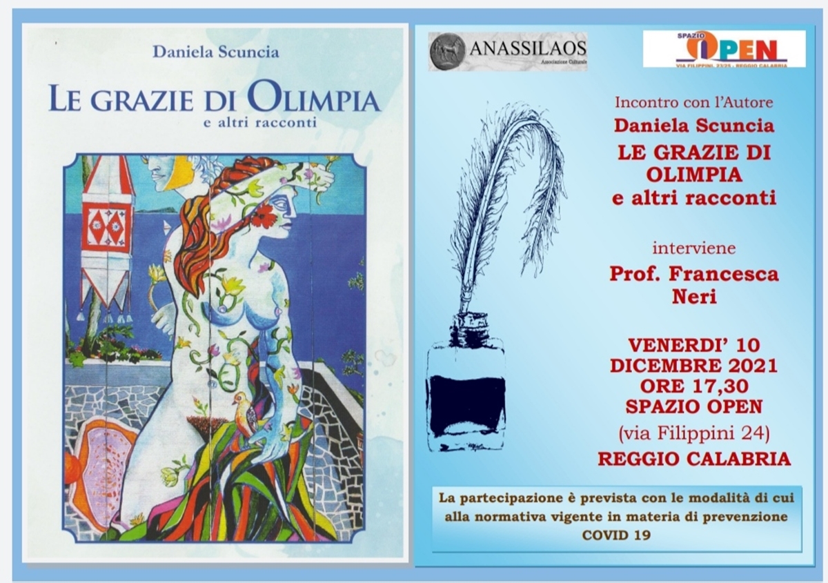 Libri, “Le Grazie di Olimpia”: i racconti immaginifici di Daniela Scuncia