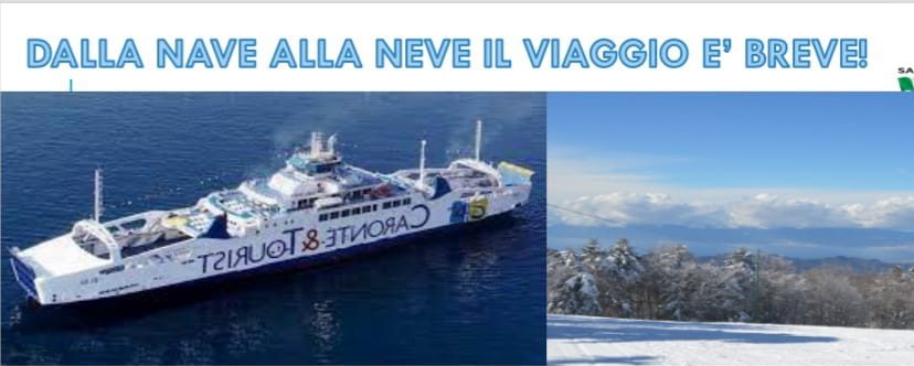 Gambarie, biglietto unico Caronte e Ski pass per chi viene dalla Sicilia