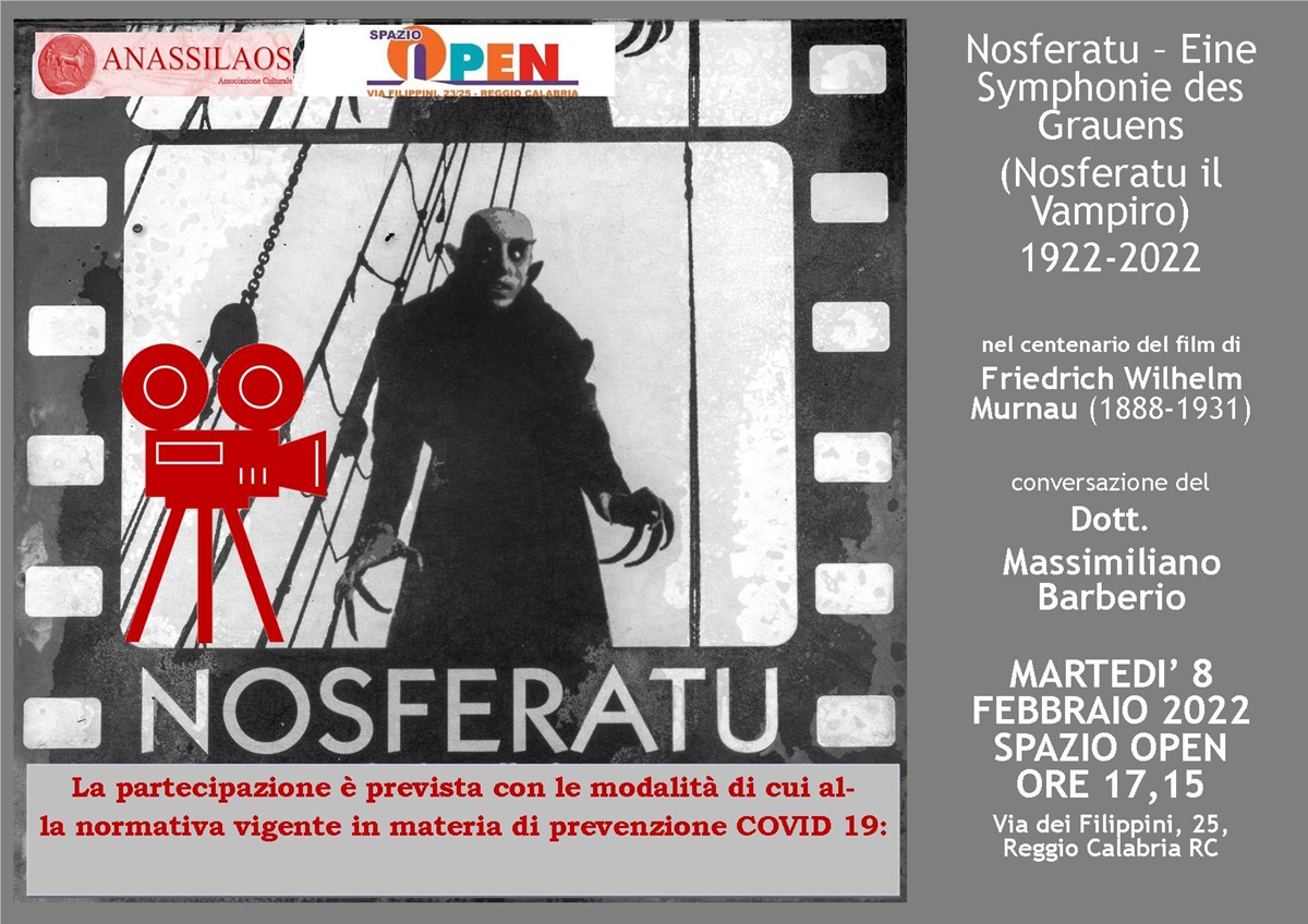 Reggio, Anassilaos festeggia i 100 anni di Nosferatu il vampiro