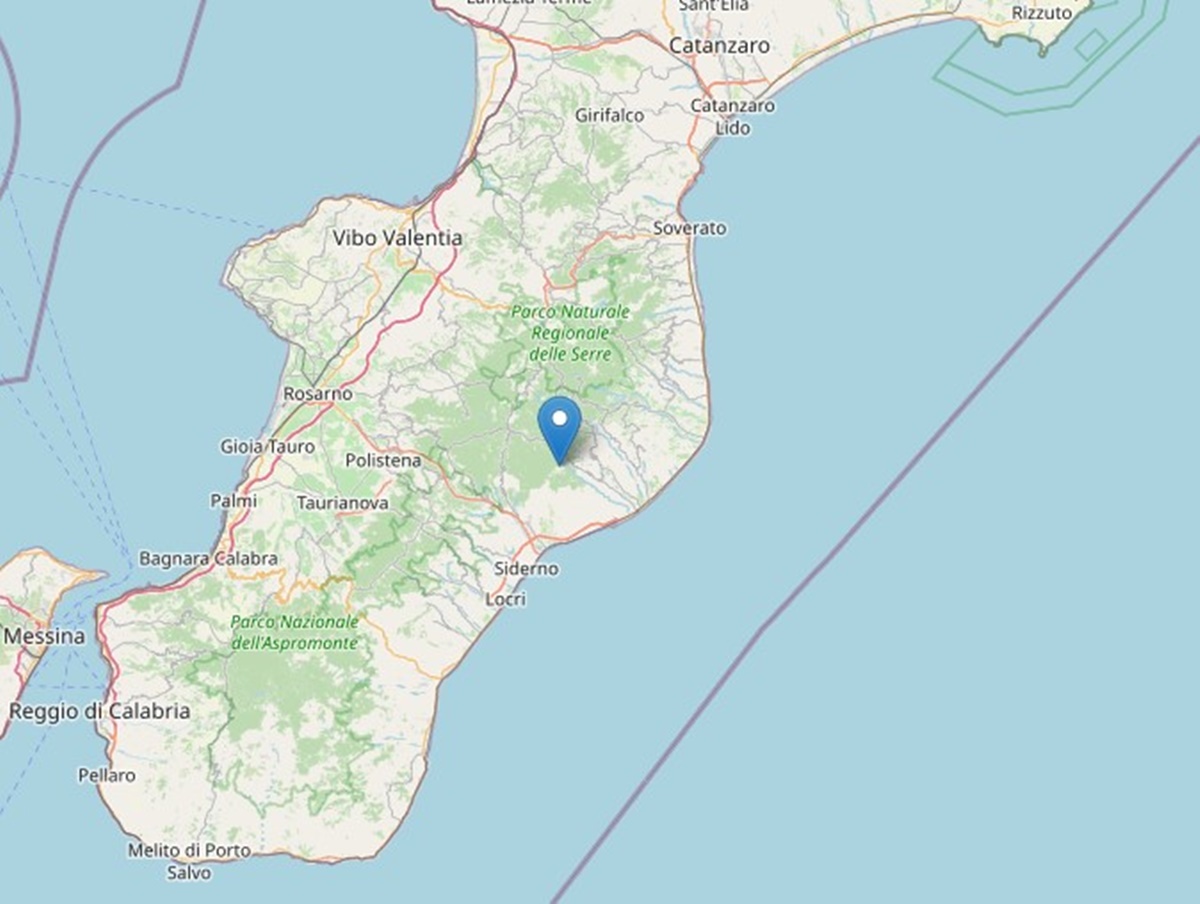Scossa di terremoto nella Locride, epicentro a sei km da Caulonia