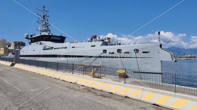 Al porto di Reggio arriva il pattugliatore “Osum” della Finanza – VIDEO