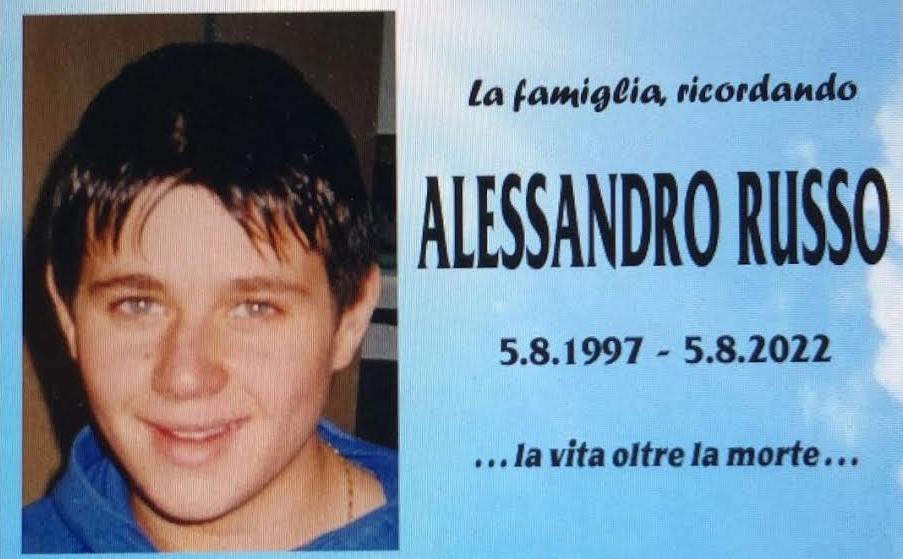 Morì 25 anni fa in un incidente, Villa San Giovanni non dimentica Alessandro Russo