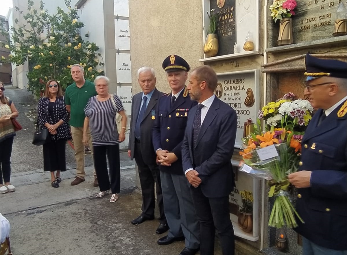 Reggio, la Polizia di Stato ricorda il brigadiere Filippo Foti