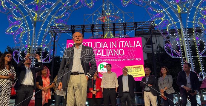 Politiche 2022, Letta scuote Reggio: «Impediremo alla ‘ndrangheta di mettere le mani sul Pnrr»