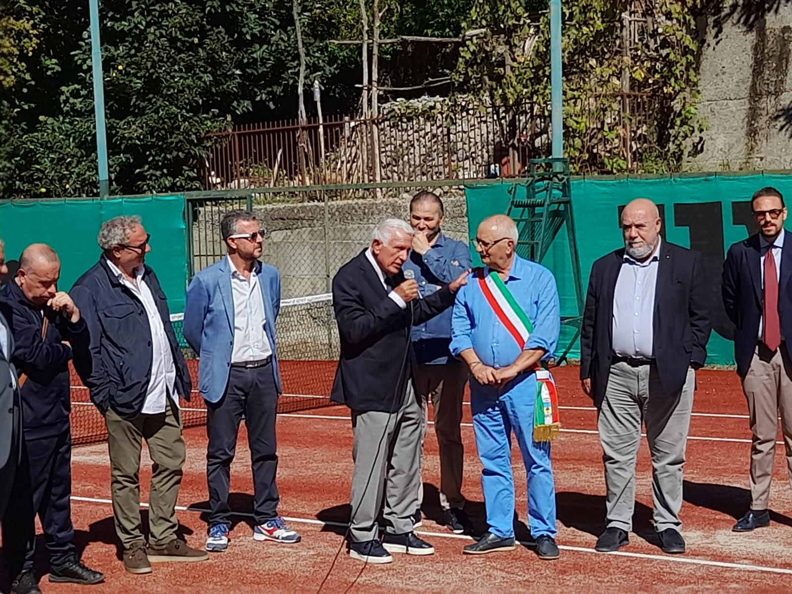 San Roberto, inaugurato il nuovo campo da tennis
