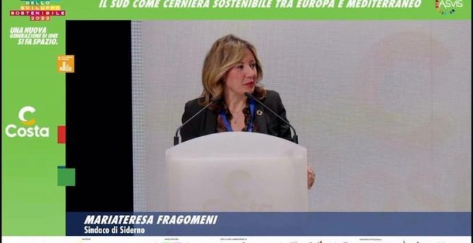 Siderno, il sindaco Fragomeni al festival nazionale dello sviluppo sostenibile