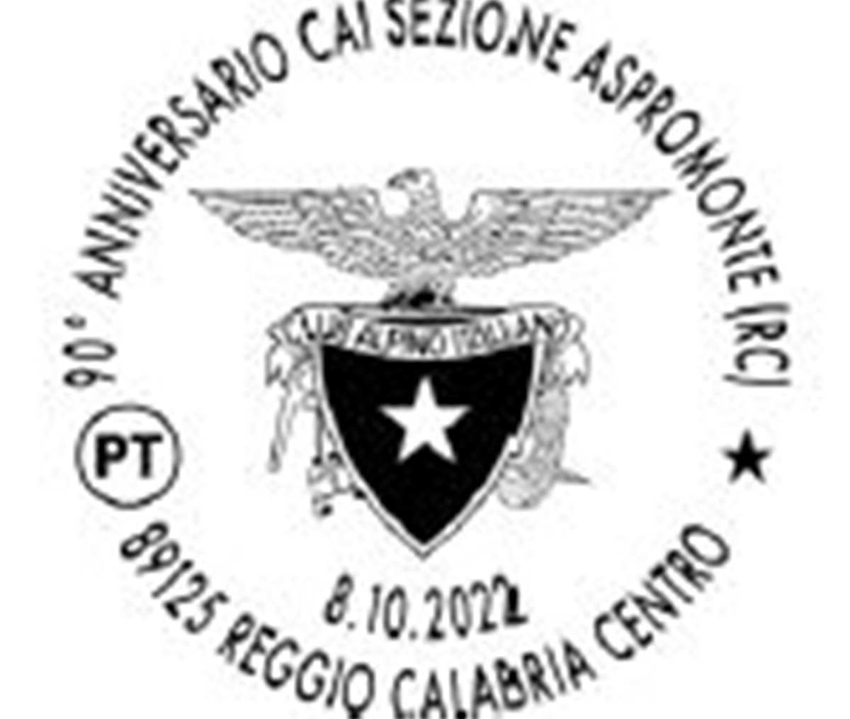 Reggio, un annullo per i 90 anni del Club alpino dell’Aspromonte