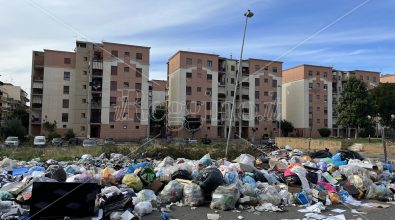 Reggio, al Rione Marconi ancora spazzatura per strada e roghi di rifiuti – FOTO
