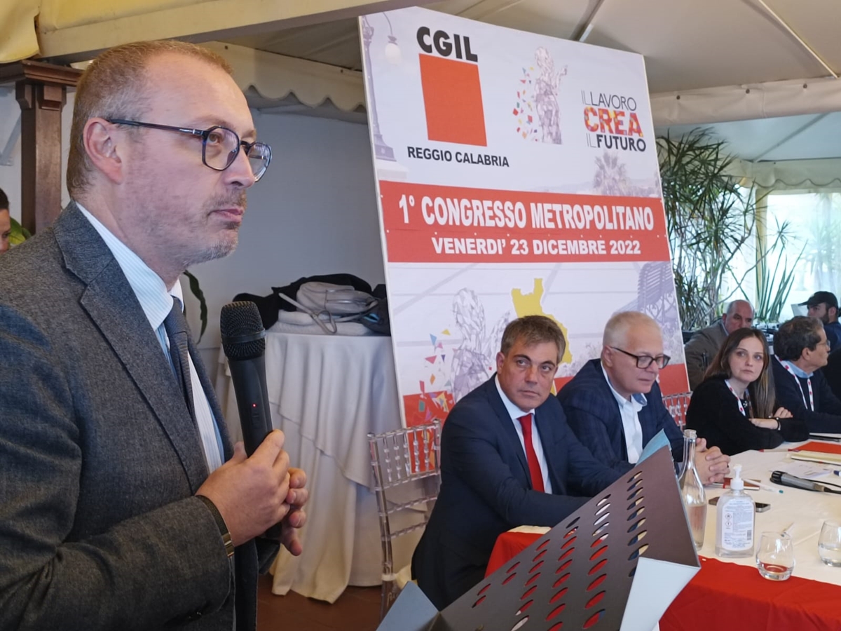 Congresso Cgil a Reggio, Versace: «Pititto con serietà al fianco dei lavoratori»