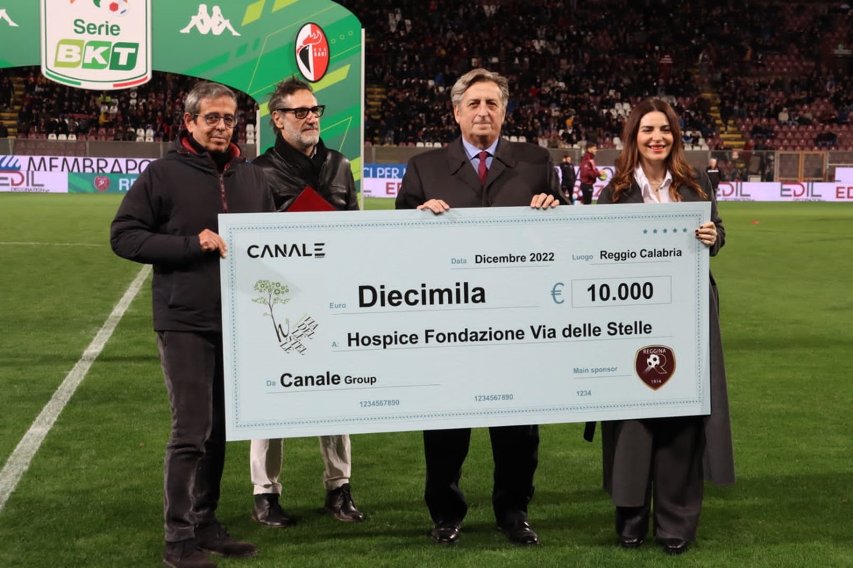 Reggio, la Canale Group dona 10.000 euro all’Hospice Via delle stelle