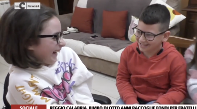Reggio, bimbo di 8 anni raccoglie fondi per le terapie di due fratelli disabili