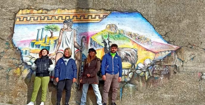 A Roccaforte del Greco un murales finanziato dalla Città metropolitana