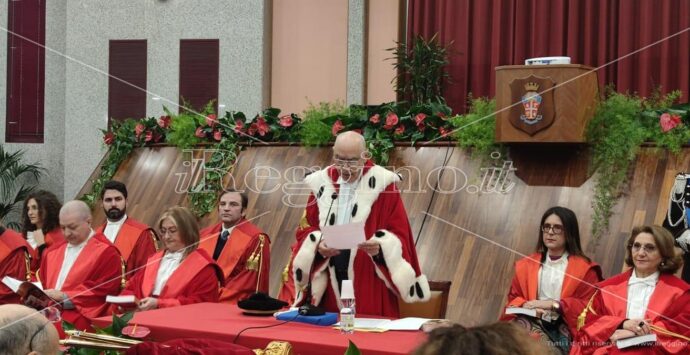 Inaugurazione anno giudiziario a Reggio, il presidente Muscolo: «Non solo efficienza ma qualità della giustizia»
