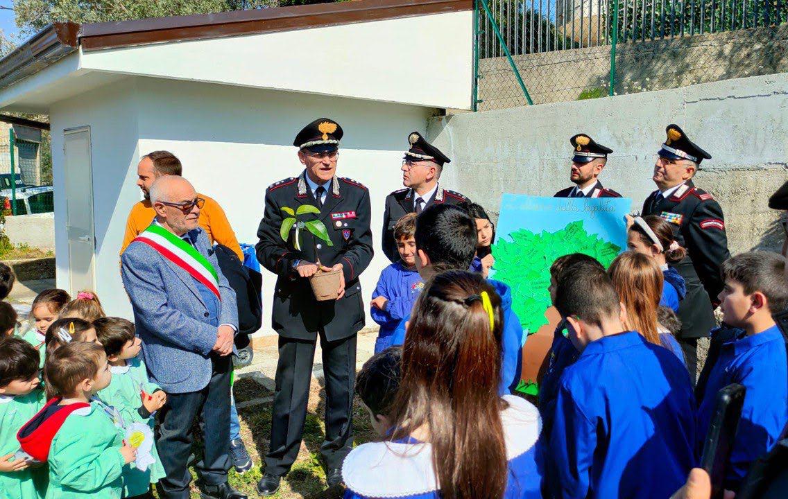 Martone, piantato l’albero di Falcone da alunni e carabinieri