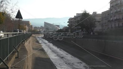 Reggio, il torrente Calopinace scorre senza più ostacoli – FOTO e VIDEO