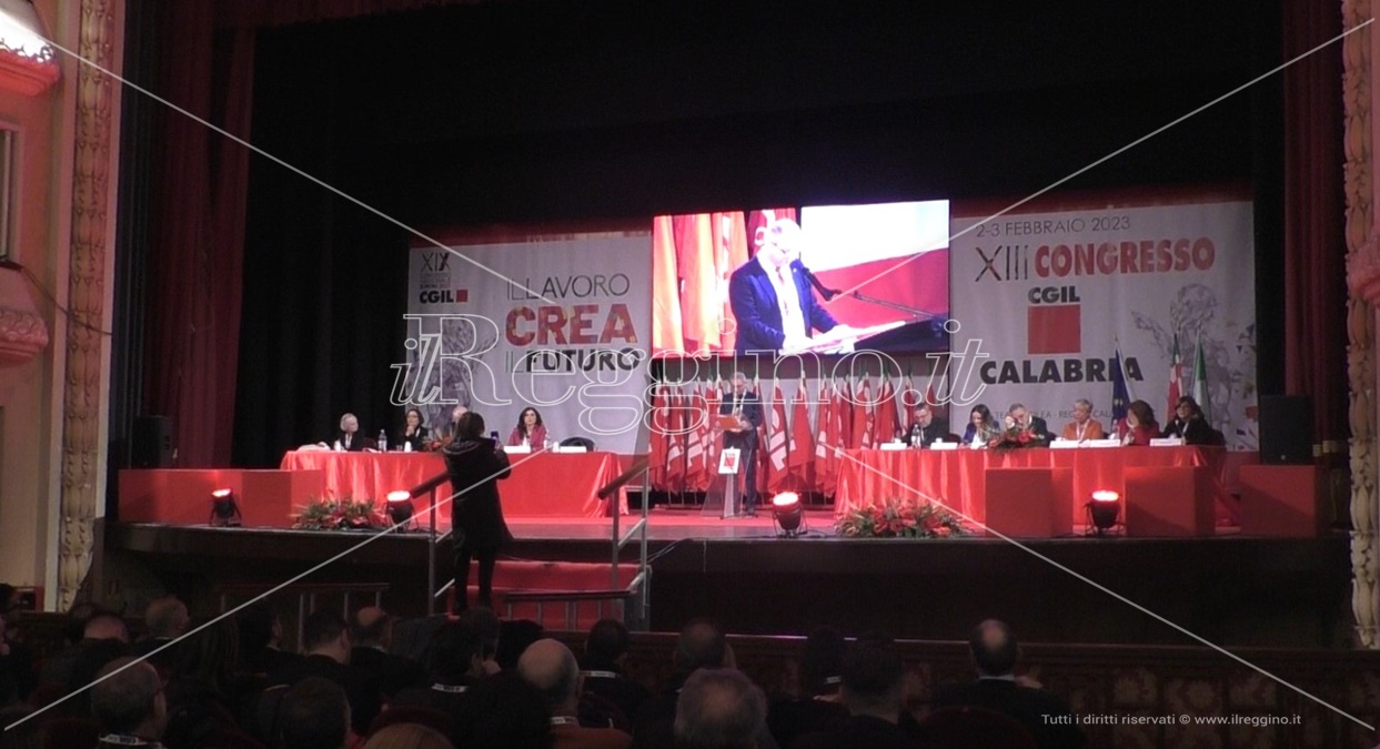 Congresso Cgil Calabria a Reggio, Sposato: «Rafforzare territori e luoghi del lavoro» – VIDEO