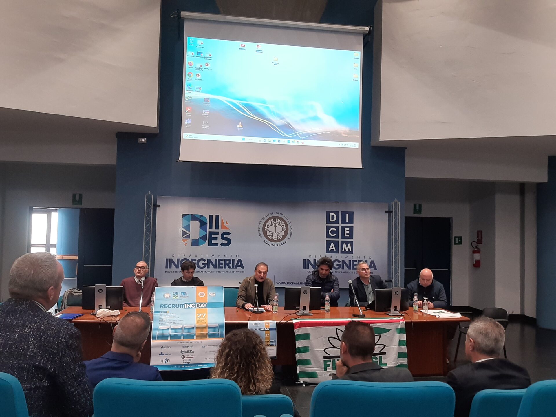 Reggio, ottima riuscita del Recruting day tra Fim-Cisl e università Mediterranea
